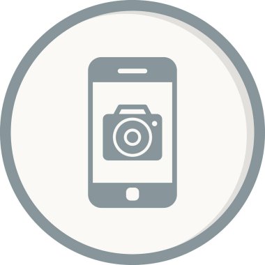 akıllı telefon simgesi, düz vektör illüstrasyon tasarımı