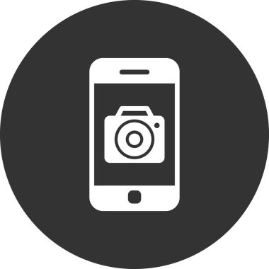 akıllı telefon simgesi, düz vektör illüstrasyon tasarımı