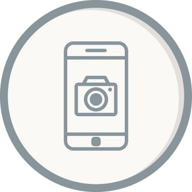 akıllı telefon simgesi, düz vektör illüstrasyon tasarımı
