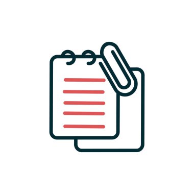 Kalem simgesi vektörlü pano. İnce çizgi işareti. izole edilmiş sınır sembolü çizimi