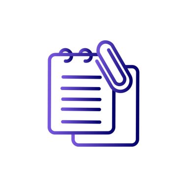 Belge simgesinin vektör illüstrasyonu