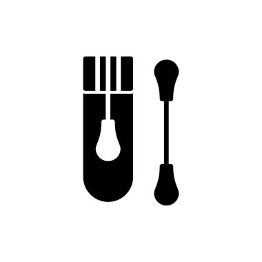 Pamuk Temizleme basit simge, vektör illüstrasyonu