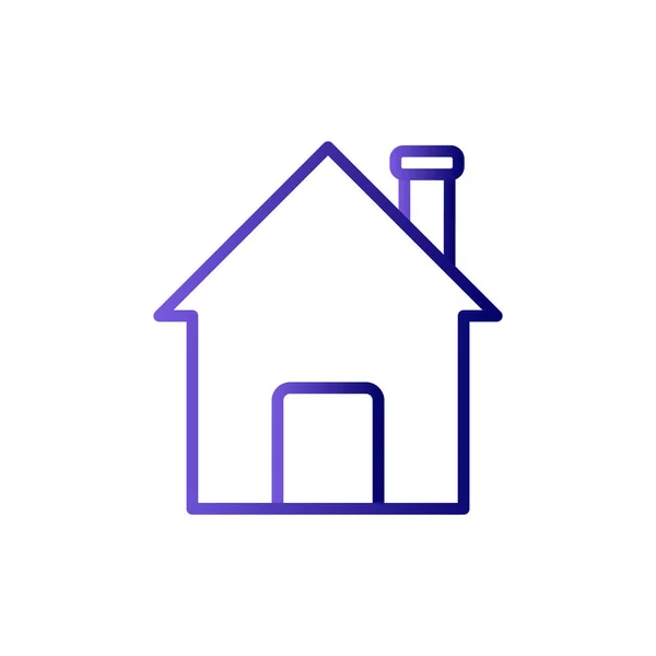 House Icon Outline Style Home Vector Symbol Illustration — стоковый вектор