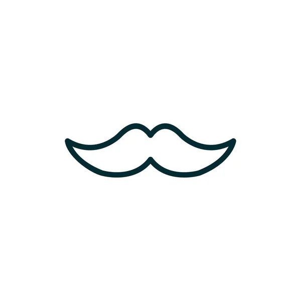 Moustache Illustration Vectorielle Icône Web — Image vectorielle