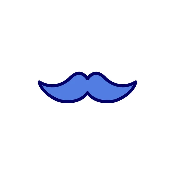 Bigode Ilustração Vetor Ícone Web — Vetor de Stock