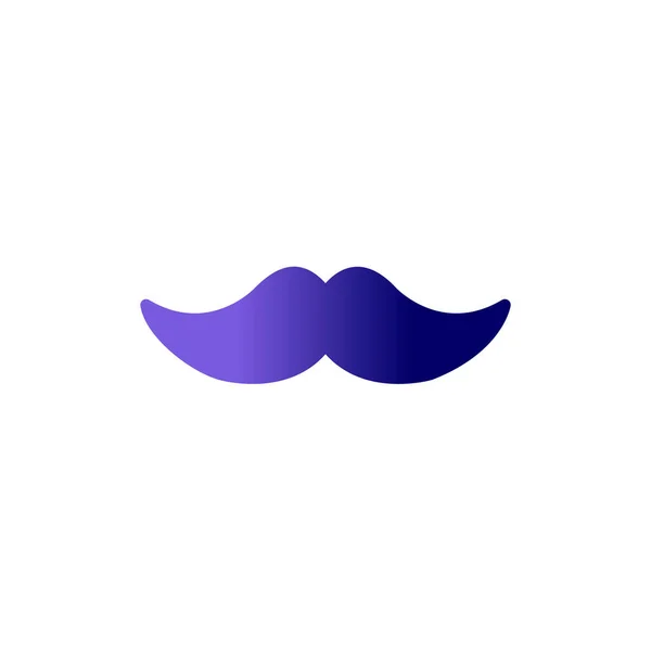 Moustache Illustration Vectorielle Icône Web — Image vectorielle