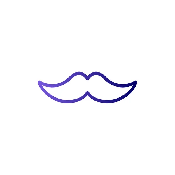 Moustache Illustration Vectorielle Icône Web — Image vectorielle