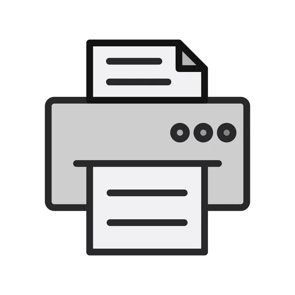 Printer Web Icon Simple Illustration — стоковый вектор