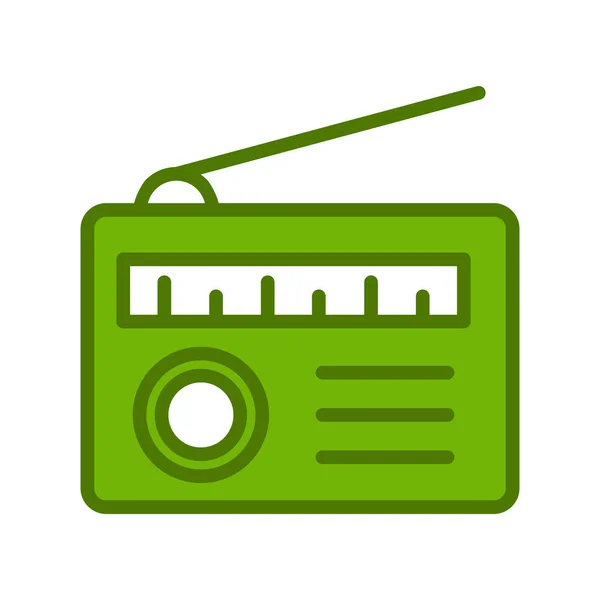 Radio Icon Vektor Illustration — Stockvektor