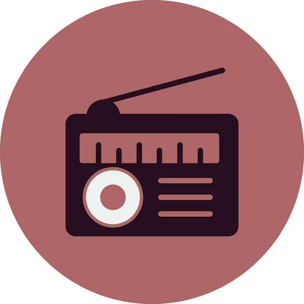 ラジオのアイコンベクトルイラスト — ストックベクタ