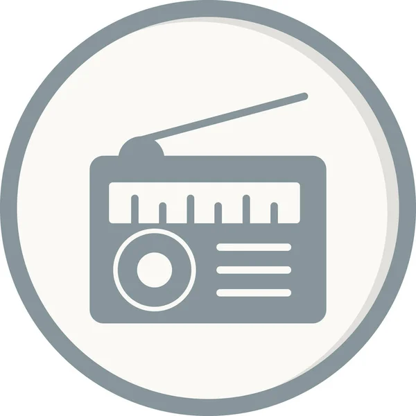 Icono Radio Vector Ilustración — Vector de stock