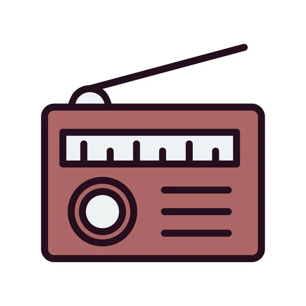 Radio Icon Vektor Illustration — Stockvektor