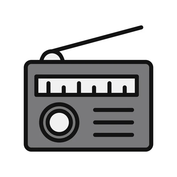 Ilustração Vetor Ícone Rádio —  Vetores de Stock