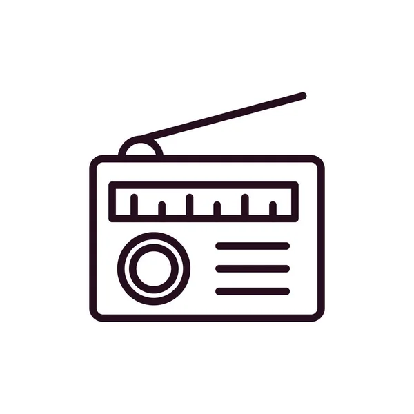 Ilustração Vetor Ícone Rádio —  Vetores de Stock