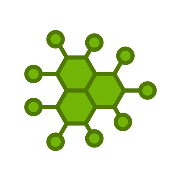 Icono Molécula Vector Ilustración — Archivo Imágenes Vectoriales