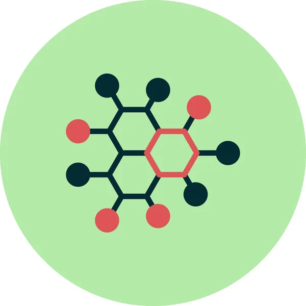 Illustration Vectorielle Icône Molécule — Image vectorielle