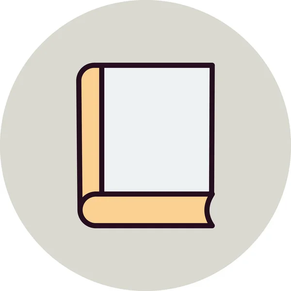 Book Icon Flat Vector Illustration Design — Stock Vector
