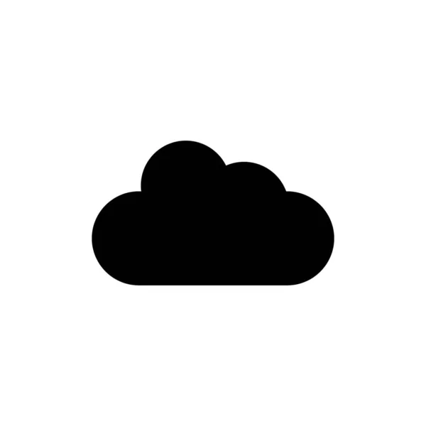 Jednoduché Ikony Cloud Vektorové Ilustrace — Stockový vektor