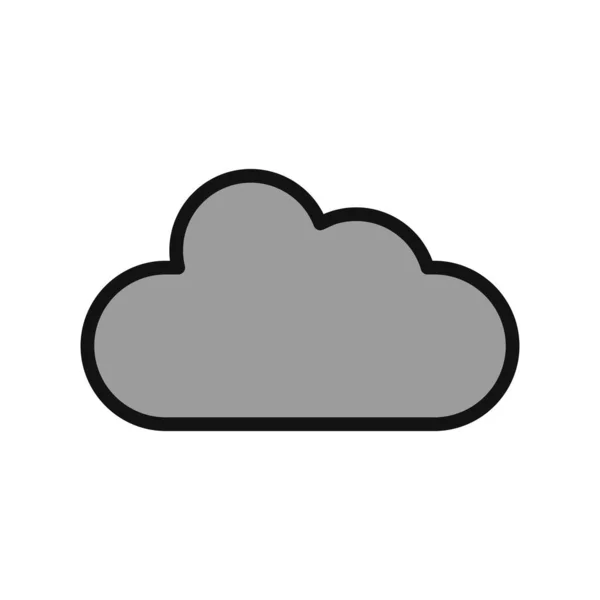 Nube Icono Simple Ilustración Vectorial — Vector de stock
