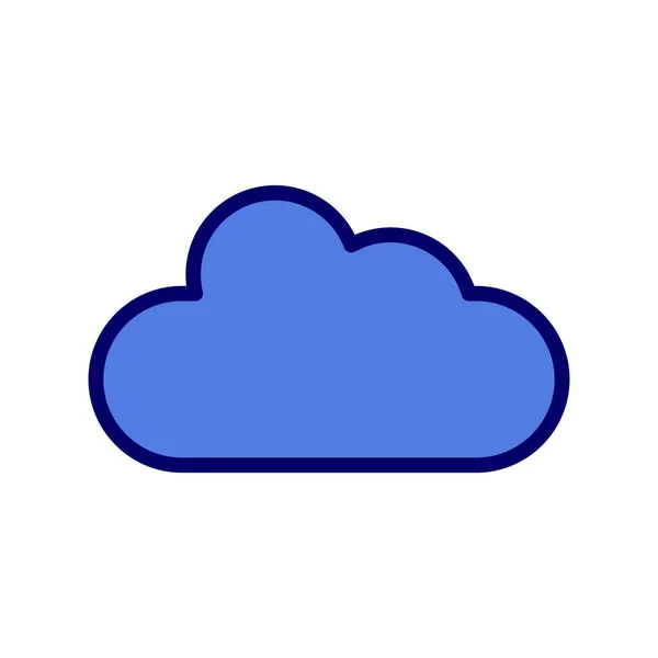 雲のシンプルなアイコン ベクトル イラスト — ストックベクタ