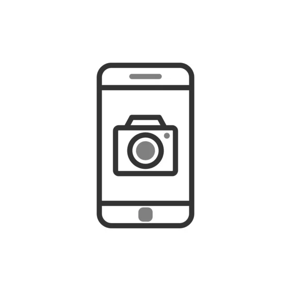 Smartphone Icon Flat Vector Illustration Design — Stock Vector