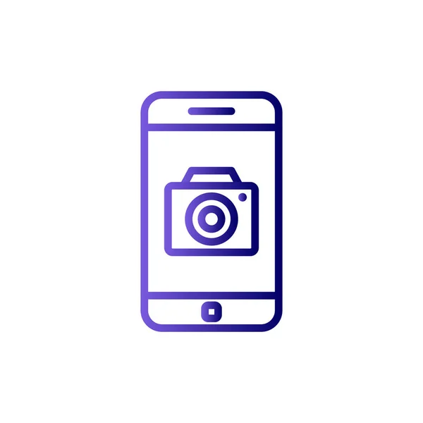 Ikona Smartfona Płaski Wektor Projekt Ilustracji — Wektor stockowy