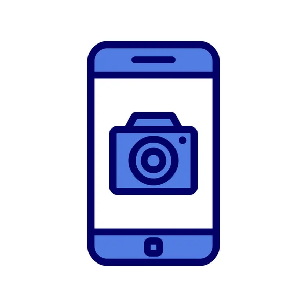 Smartphone Icon Flat Vector Illustration Design — Vetor de Stock