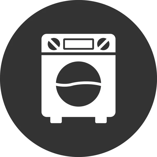 Máquina Lavar Ícone Vetor —  Vetores de Stock