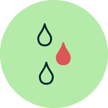 Su bırakma simgesinin vektör illüstrasyonu