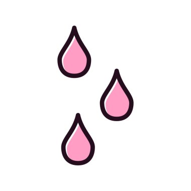 Su damlası ikon vektörü. İnce çizgi işareti. izole edilmiş sınır sembolü çizimi