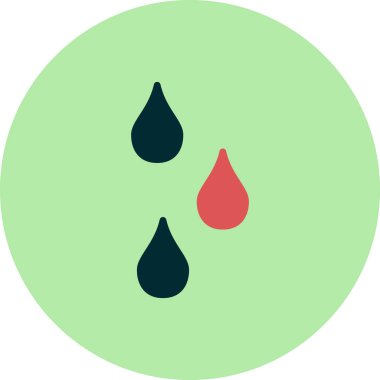 Su bırakma simgesinin vektör illüstrasyonu