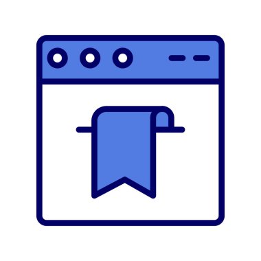 Basit web arayüzü simgesi, vektör illüstrasyonu