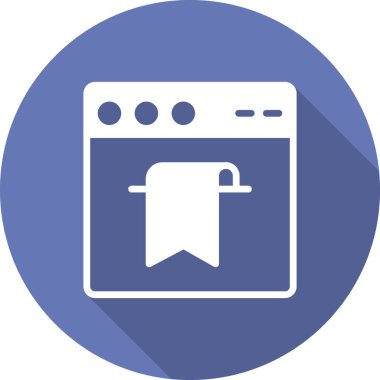 Basit web arayüzü simgesi, vektör illüstrasyonu