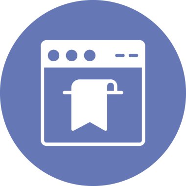 Basit web arayüzü simgesi, vektör illüstrasyonu