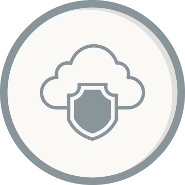 Bulut ağı simgesi. Basit resimleme 