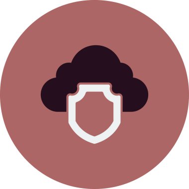 Bulut ağı simgesi. Basit resimleme 