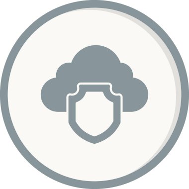 Bulut ağı simgesi. Basit resimleme 