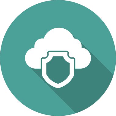 Bulut ağı simgesi. Basit resimleme 