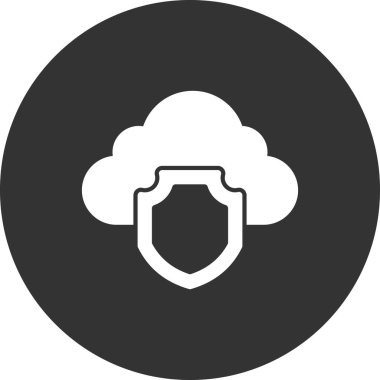 Bulut ağı simgesi. Basit resimleme 