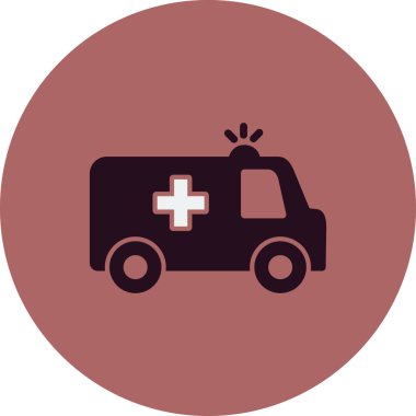 ambulans vektör simgesi modern illüstrasyon
