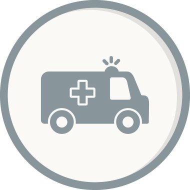 ambulans vektör simgesi modern illüstrasyon