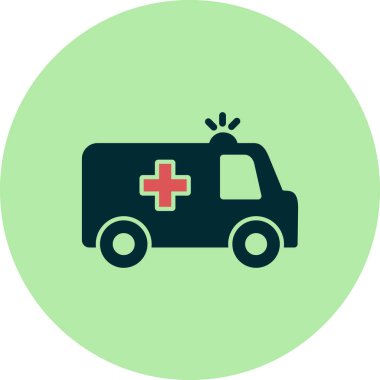 ambulans vektör simgesi modern illüstrasyon