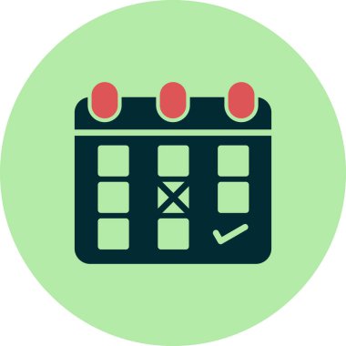 calendar web  icon, agenda illustration 