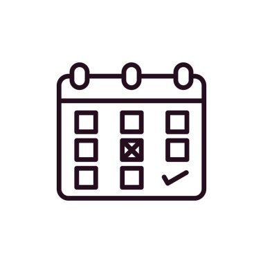 calendar web  icon, agenda illustration 