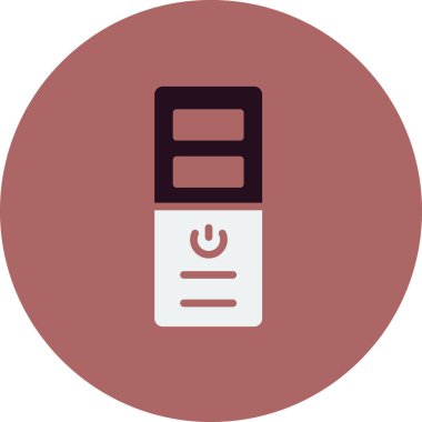 pc kulesi dosya simgesi basit, vektör illüstrasyonu