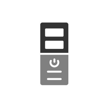 pc kulesi dosya simgesi basit, vektör illüstrasyonu