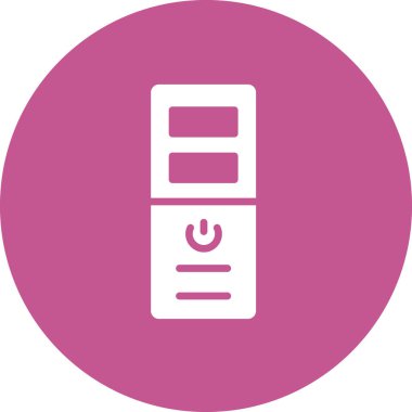 pc kulesi dosya simgesi basit, vektör illüstrasyonu