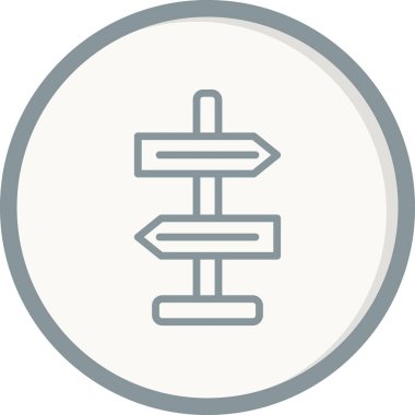 Yönlendirme basit simge, vektör illüstrasyonu