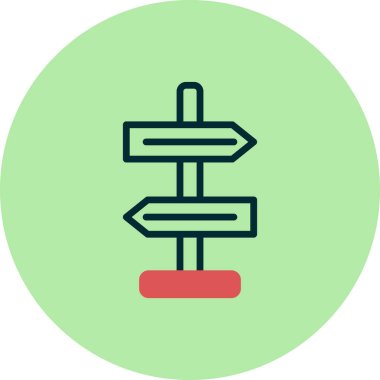 Yönlendirme basit simge, vektör illüstrasyonu