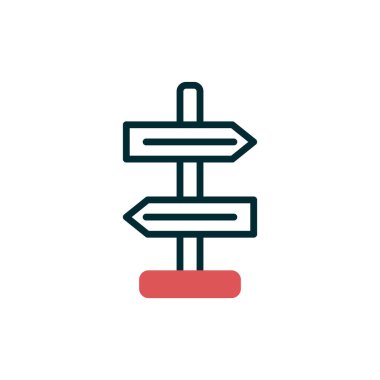 Yönlendirme basit simge, vektör illüstrasyonu